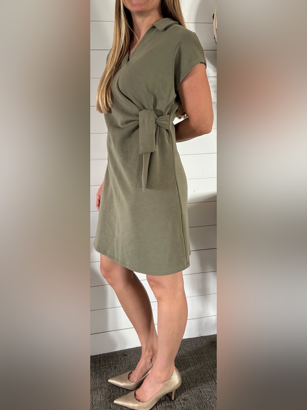 🌷Bye-Buy! Cable & Gauge Sport Dress Soft Olive Color Relaxed-fit Pullover - L - Picture 3 of 14